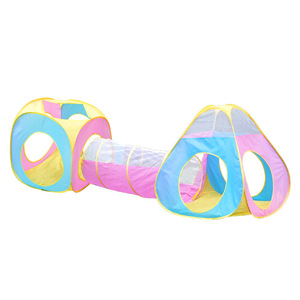 बच्चों का नाटक तम्बू बच्चों का पिकनिक इनडोर-आउटडोर शिशु ड्रिल और सूरज की सुरंग के तीन टुकड़े सेट पर चढ़ें - Product Image 1