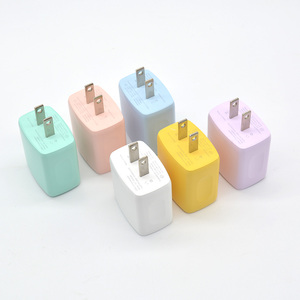 Prix de satisfaction PD 20W chargeur macaron chargeur rapide téléphone usb type C adaptateur mural avec chargeurs intelligents pour téléphone portable - Product Image 1