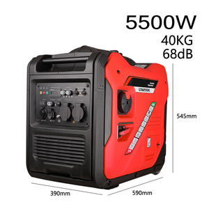 Npc Professionele Auto Start Controle 1 Fase <span class=keywords><strong>5</strong></span> Kw 230V <span class=keywords><strong>5</strong></span> Kva Stille 5000 Benzine Benzine <span class=keywords><strong>Generator</strong></span> Met Handvat En Wiel - Product Image 2