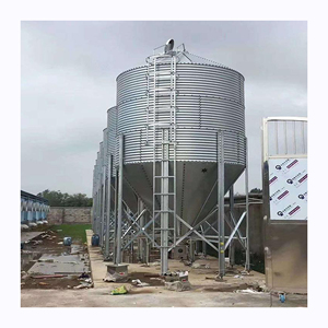 New 15 tấn công suất lớn Hot thép mạ kẽm gà ăn Silo với 1 năm bảo hành cho gia cầm trang trại - Product Image 6