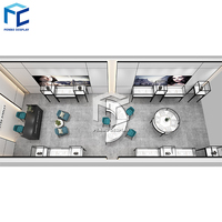 Nouveau design de table de présentation de bijoux en verre pour magasin bijouterie accessoires de décoration bijouterie vitrine design boutique
