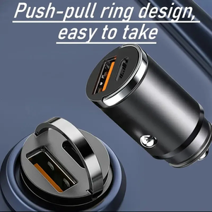 Pd 30W Car Mini Charger Carga rápida Dual Usb <span class=keywords><strong>Tipo</strong></span> <span class=keywords><strong>C</strong></span> Adaptador automático Qc3.0 18W Pd Car Phone Charger Adapter - Product Image 4