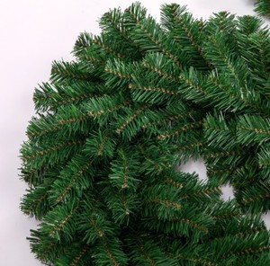 Guirnalda de Árbol de Navidad Artificial Verde de Alta Calidad, Hecha a Mano con PVC Premium y Bordado, para Decoración del Hogar - Product Image 3