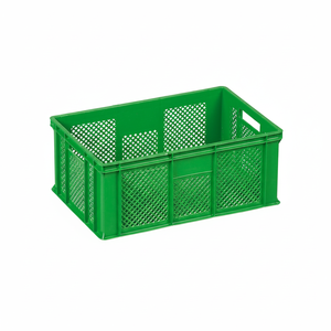 KE 310 Full Perforated Plastic <b>Crate</b> Heavy Duty Stackable Industrial <b>Storage</b> Agriculture Harvest Use Recyclable Foldable - Product Image 2