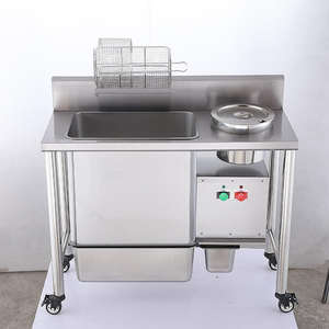 Macchina per Impanatura Commerciale |   Attrezzatura Professionale in Acciaio Inox per Impanatura e Panatura per Ristoranti di Pollo Fritto e Hamburger - Product Image 4