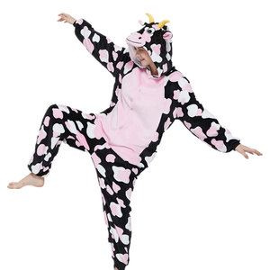 Pijamas de Franela <span class=keywords><strong>Polar</strong></span> para Parejas, Tallas Grandes, Diseño de Animales de Dibujos Animados, Manga Larga, Cómodos y a la Moda, Venta al Por Mayor - Product Image 4