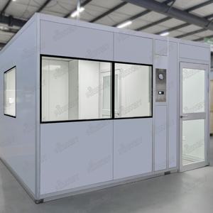 Porta deslizante portátil ISO 5 EC FFU HVAC Biologia Laboratório Cogumelo Modular Sala Limpa - Product Image 2