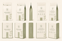 Boîte cadeau rigide écologique et recyclable pour grains de café, avec papier spécial, emballage haut de gamme, matériaux adaptés aux aliments