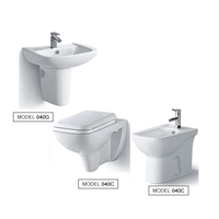 Kit d'ustensiles de salle de bain combinés, lavabo évier de toilette