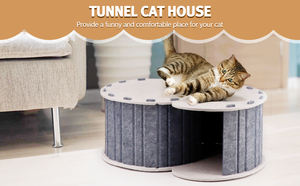 Casa para Gatos de Fieltro de Poliéster Acústico, Ecológica, Plegable, Moderna y de Alta Calidad, Segura para Mascotas, con Color Personalizado y Logotipo Impreso - Product Image 3