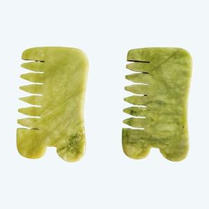 Peigne en jade Xiuyan de couleur verte - Product Image 5