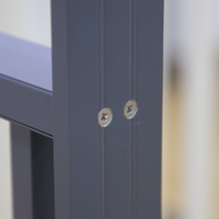 Systèmes de balustrades de balcon et d'escalier en profilés d'aluminium modernes ultra-minces sans soudure, faciles à installer