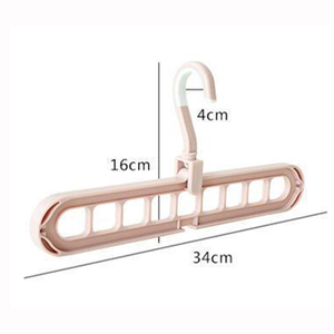 Cintres magiques en plastique, 10 pièces, 9 trous, permettant de gagner de l'espace, réglables - Product Image 2