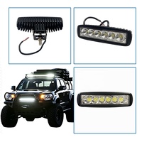 Nueva Barra de Luz LED de 18W y 6 Pulgadas, Impermeable IP67, con Haz de Luz Concentrada/Difusa, para Vehículos Todoterreno, Camiones, Jeeps y Motocicletas