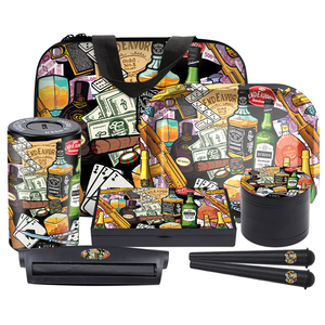 Hot 6 cái hút thuốc thiết lập với PU túi đóng gói Manuel thuốc lá Máy cán khay máy xay tùy chỉnh hút <span class=keywords><strong>Kit</strong></span> - Product Image 2