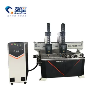 Jinan fabrika çok eksenli cnc ahşap yönlendirici çok fonksiyonlu 1325 doğrama gravür makinesi