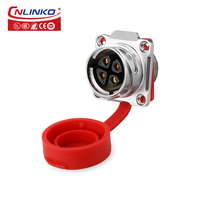 Cnlinko M24 4Pin Connecteur De Câble De Soudage Prise Extérieure Étanche pour Équipement Médical