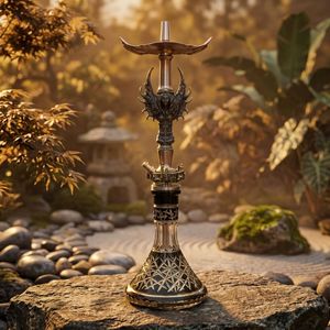 Luxury Stainless Steel Mini <b>Hookah</b> Mirror Technique LED Lighting Portable Shisha <b>Pipe</b> for Bar Travel Gift - Product Image 4