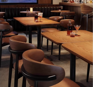 Meubles de <span class=keywords><strong>bar</strong></span> de restaurant haut de gamme, dossier cintré à la vapeur, chaise de <span class=keywords><strong>bar</strong></span> de cuisine unique, mobilier de <span class=keywords><strong>bar</strong></span> commercial haut de gamme - Product Image 5