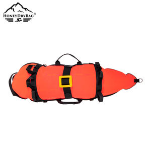 Flotteur de bouée de torpille en nylon de chasse sous-marine avec <span class=keywords><strong>gonfleur</strong></span> oral et drapeau de plongée, anneaux en D en acier inoxydable, bouée de pêche sous-marine haute visibilité - Product Image 3