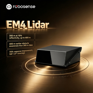 โรโบเซนส์ อีเอ็ม4 360 °   เซ็นเซอร์ 3D LiDAR ระยะ 150 ม. 128 ช่องสัญญาณสำหรับหุ่นยนต์โลจิสติกส์ AGV AMR ระบบนำทาง - Product Image 1