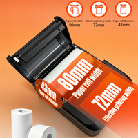 Impresora de Etiquetas Térmicas Directas HZTZ, Mini Impresora de Etiquetas de Envío Térmica de Bolsillo, Impresora Inalámbrica de Etiquetas de Códigos de Barras de 25-80 mm