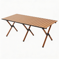 Table de camping pliable moderne et légère, capacité de charge de 50 kg, imperméable, mobilier d'extérieur portable, taille personnalisable pour pique-nique