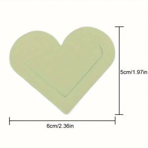 In-stock Heart Shape <b>Bookmark</b> Cute Student Corner Page Clip Eco-Friendly PU Leather Heart <b>Bookmark</b> Mixed Colors-Thank You Gift - Product Image 3