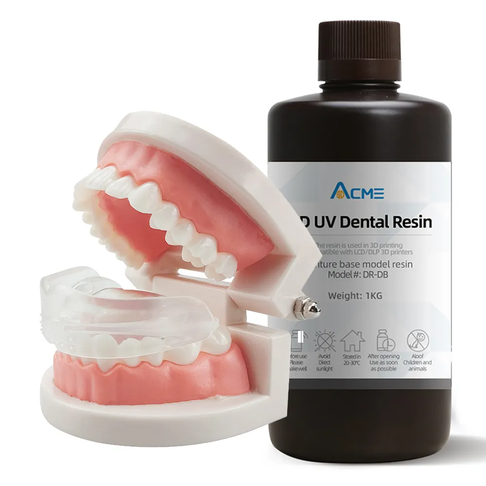 405nm UV Curing Dental Model 3D Printing Resin Assured Denture Base Teeth For LCD DLP 3D Printer Resin