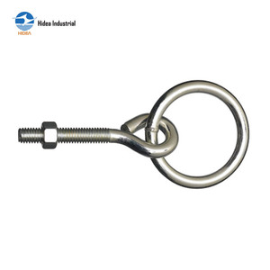 HIDEA - Boulon <span class=keywords><strong>à</strong></span> œillet avec <span class=keywords><strong>anneau</strong></span> rond - Acier inoxydable 304 316 poli - Boulon <span class=keywords><strong>à</strong></span> vis de 5 <span class=keywords><strong>à</strong></span> 12 mm - Pour la fixation de cargaisons - Utilisation industrielle - Product Image 3