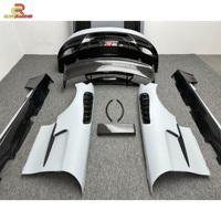 Kit de carrosserie en fibre de carbone de Style série noire avec garde-boue de capot de becquet de pare-chocs pour Mercedes Benz AMG GT GTC GTS 2015-2018 BS Kit