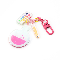 Porte-clés en acrylique une pièce Porte-clés en acrylique imprimé personnalisé Porte-clés en acrylique de téléphone en plastique écologique Charme de chaîne Cadeaux promotionnels