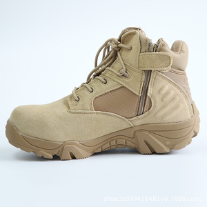 Botas de Tobillo Delta TSB10 en Negro y Color Desierto con Cierres Laterales - Product Image 5