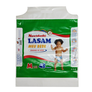 Bolsa de embalaje para servilletas sanitarias OEM, materiales de embalaje para pañales de bebé - Product Image 1