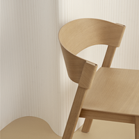 Fauteuil de salle à manger moderne en bois massif avec dossier et housse individuelle pour la maison