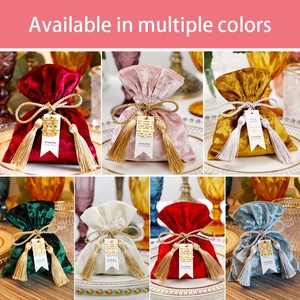 Gland cordon velours sacs 11*14cm saint valentin sacs bijoux cadeau velours sacs mariage bonbons emballage pochettes - Product Image 2