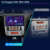 Junsun Carplay Android Auto Autoradio pour Peugeot 406 1994-2005 Lecteur DVD de voiture Unité principale de voiture Multimédia