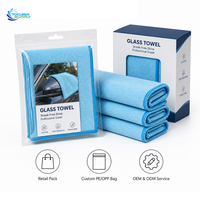 Serviette de lavage de voiture BSCI 250 GSM en microfibre gaufrée ultra-absorbante, épaisse et résistante pour le séchage des voitures