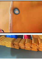 Couverture anti-feu en fibre de verre résistante à la chaleur, taille standard 1m 1.5m, pour la lutte contre les incendies, la fuite d'urgence, la sécurité à la maison et la cuisine