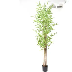 Hot Selling Cheap 210cm high Artificial Tree for Decoration Home Bamboowith full leaves