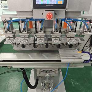 Nouveau design d'imprimante à servo tampon <span class=keywords><strong>6</strong></span> couleurs entièrement automatique avec têtes indépendantes pour gobelets en plastique bouteilles cosmétiques en verre jouets - Product Image 3