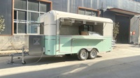 Camion de restauration mobile, stand à hot-dogs, cuisine mobile, kiosque à glaces, chariot à hot-dogs avec grill et friteuse, remorque alimentaire