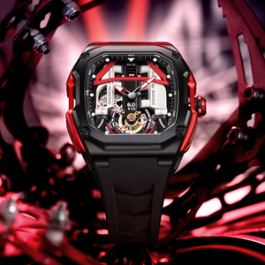 Orologio da Uomo Super Lusso con Motore V12, Movimento al Quarzo, Impermeabile, Stile <span class=keywords><strong>Aston</strong></span> Martin Vantage - Product Image 1