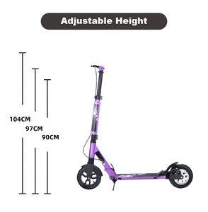 Kick Scooter per adulti e <span class=keywords><strong>bambini</strong></span> pieghevole <span class=keywords><strong>Skateboard</strong></span> elettrico con caratteristiche in alluminio luci PU ruote - Product Image 2