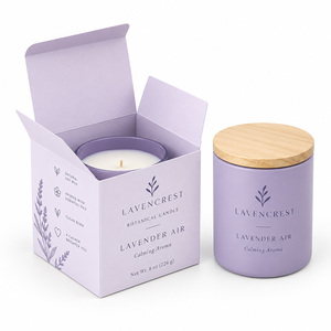 Caja de Regalo Plegable de Papel Rígido Impresa Personalizada de Lujo para Cosméticos y Velas, en Oferta - Product Image 1