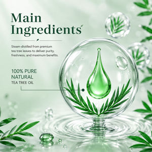 Huile Essentielle d'Arbre à Thé Greenlem, Pressée à Froid, Qualité Thérapeutique, 100% Pure et Naturelle, Hydratante, Parfum Encens, 5ml, Soin de la Peau - Product Image 6