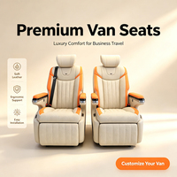 Siège de van Sprinter en cuir PU électrique à écran tactile, siège de capitaine réglable de qualité supérieure pour bureau mobile VIP