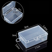 Petites boîtes d'emballage en plastique transparent avec impression UV d'autocollants personnalisés Récipients en plastique Boucles d'oreille Bandeaux Boîtes d'emballage pour bijoux