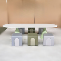 Table de lecture en bois moderne ZDH pour supermarché, salon, bureau, chambre, hôtel, école – Écologique, durable et sécurisée