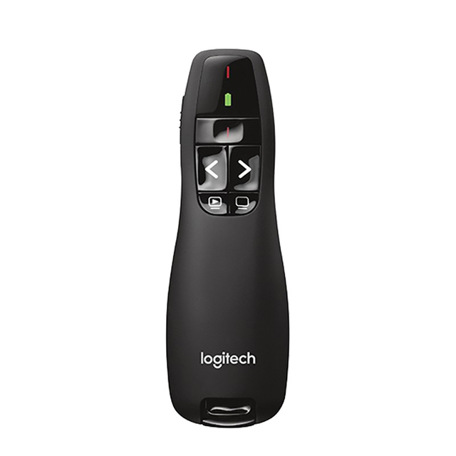 Original Logitech R400 Wireless Presenter Remote Control 2.4GHz Wireless Technology Laser Remote Control for PPT Presentation